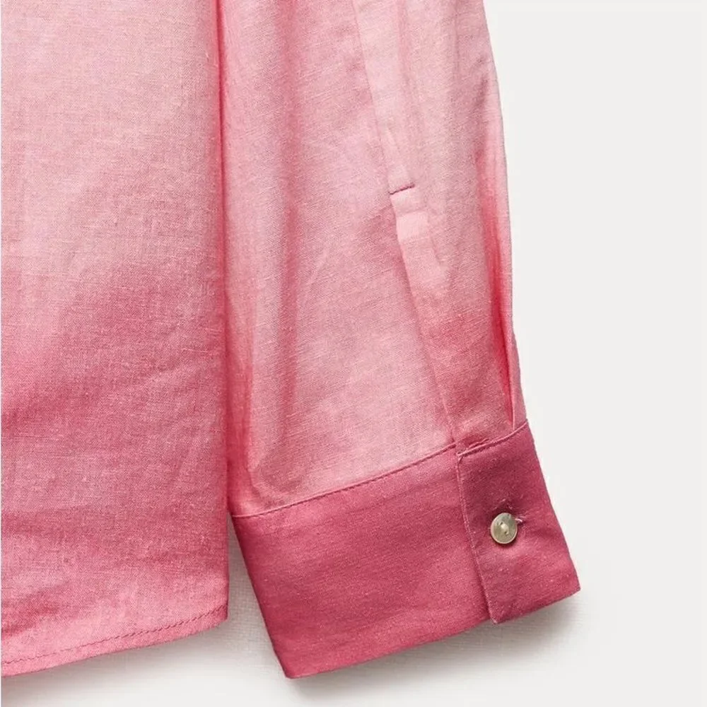 Zara Linen Blend Co-Ord Set New